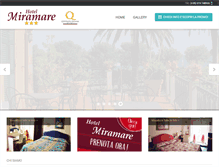 Tablet Screenshot of hotelmiramarenoli.it